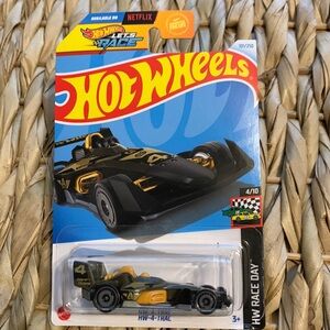 Hot Wheels Racing Car HW 4 Trac Race Day Hotwheels Racer Netflix Lets Race New